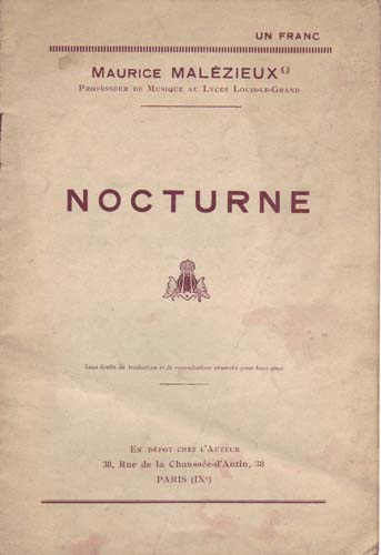 Nocturne par Maurice Gabriel Malézieux
